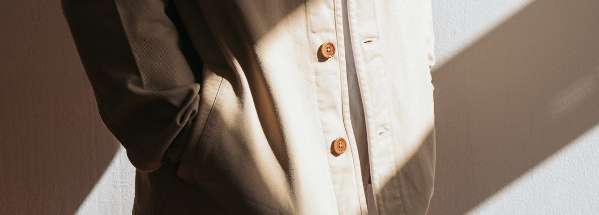 Nachhaltige Übergangsjacke von SALZWASSER in Beige