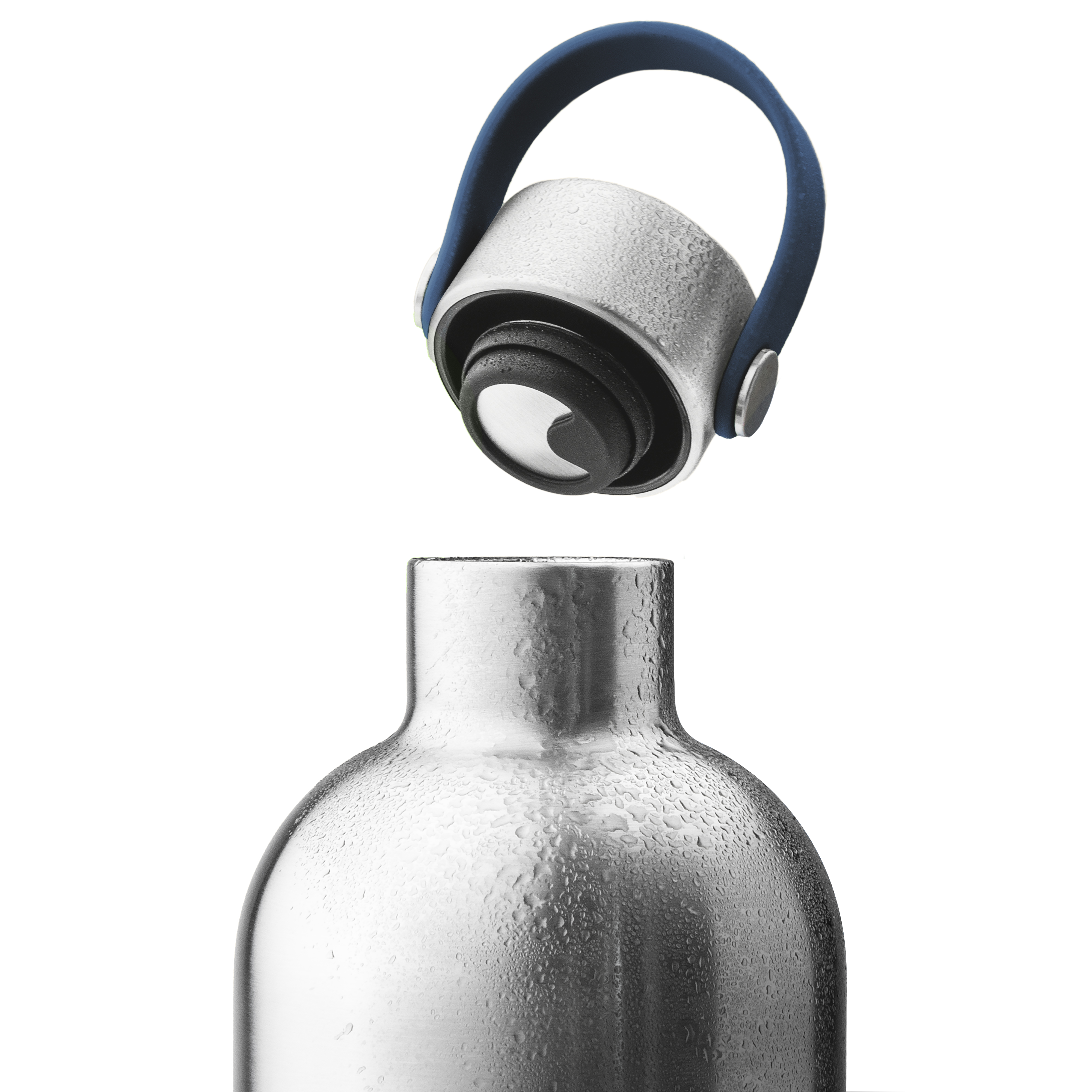 Edelstahl Trinkflasche 1000 ml Dunkelblau