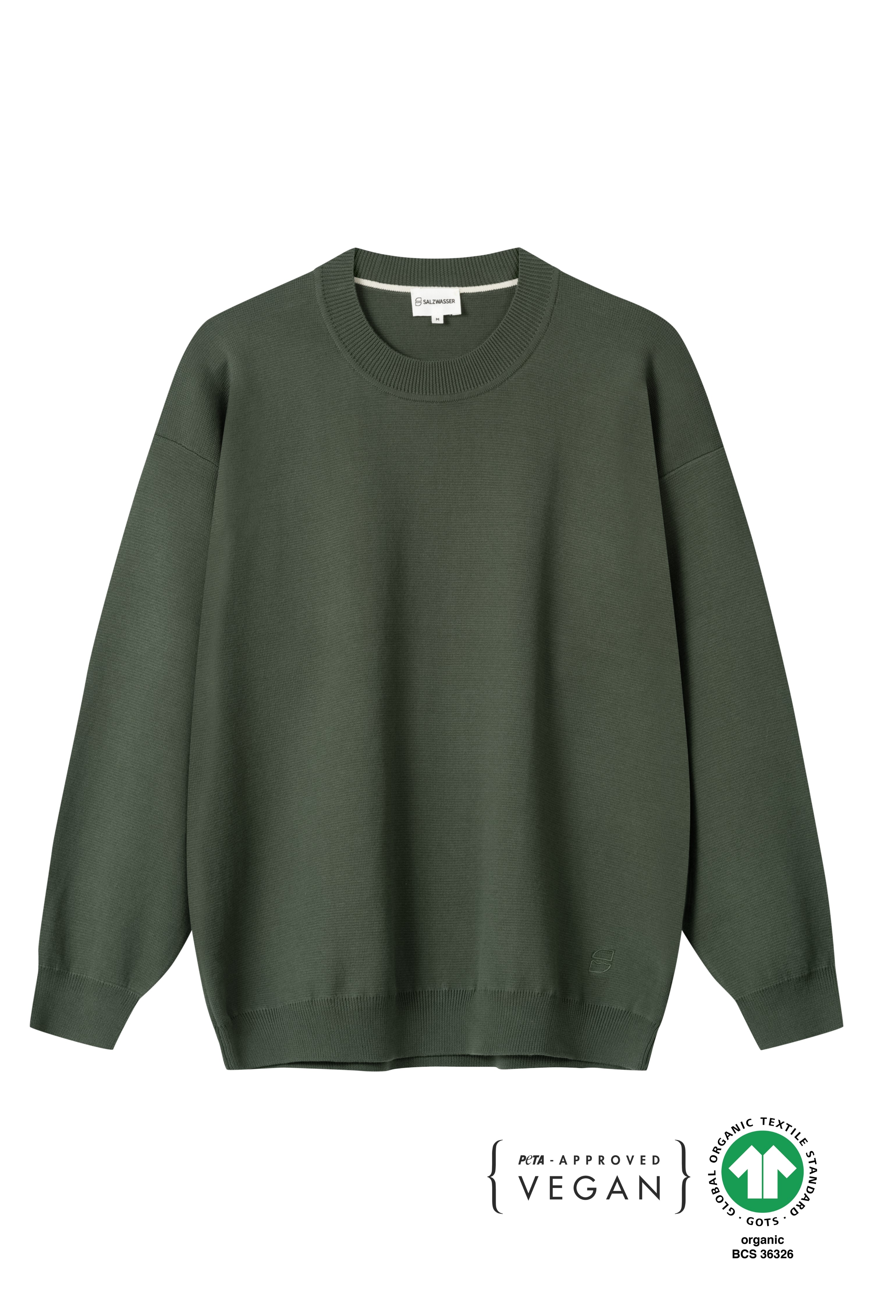 Grüner Milano Strickpullover aus Bio-Baumwolle _men