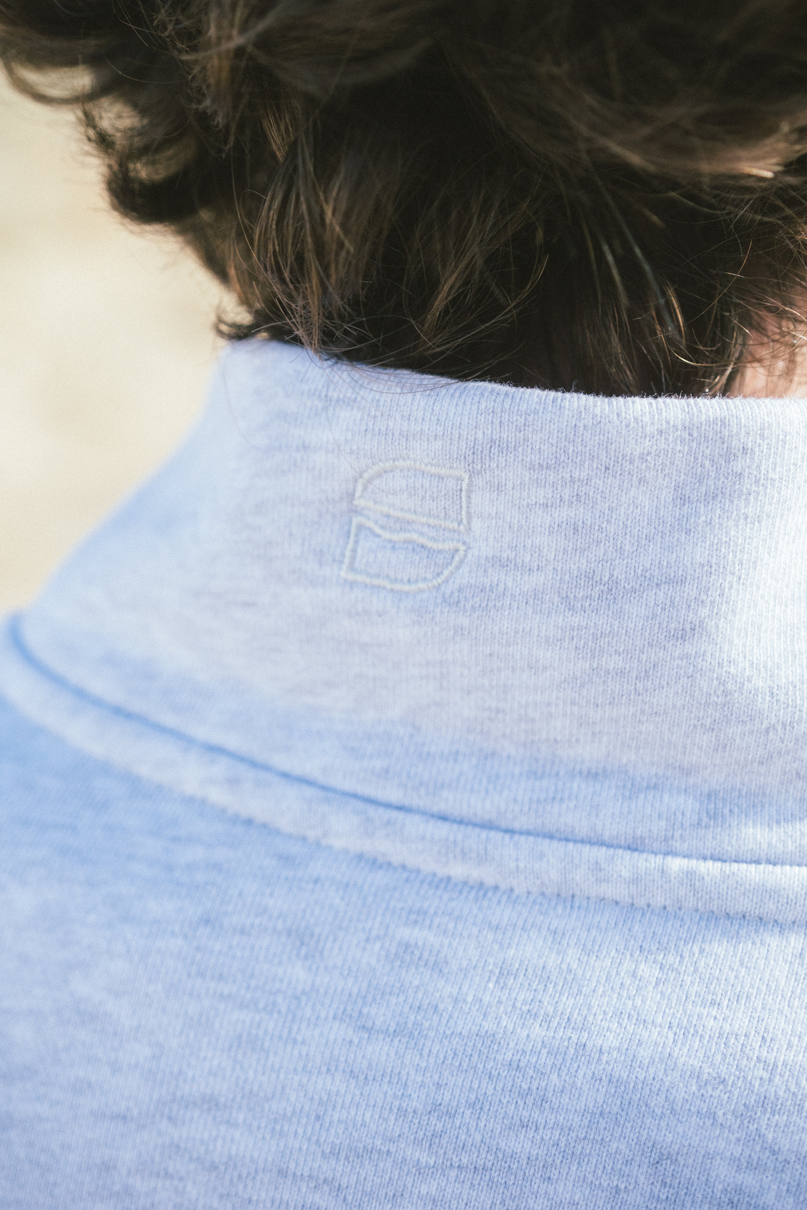 Half-Zip Pullover in Hellgrau Unisex von SALZWASSER