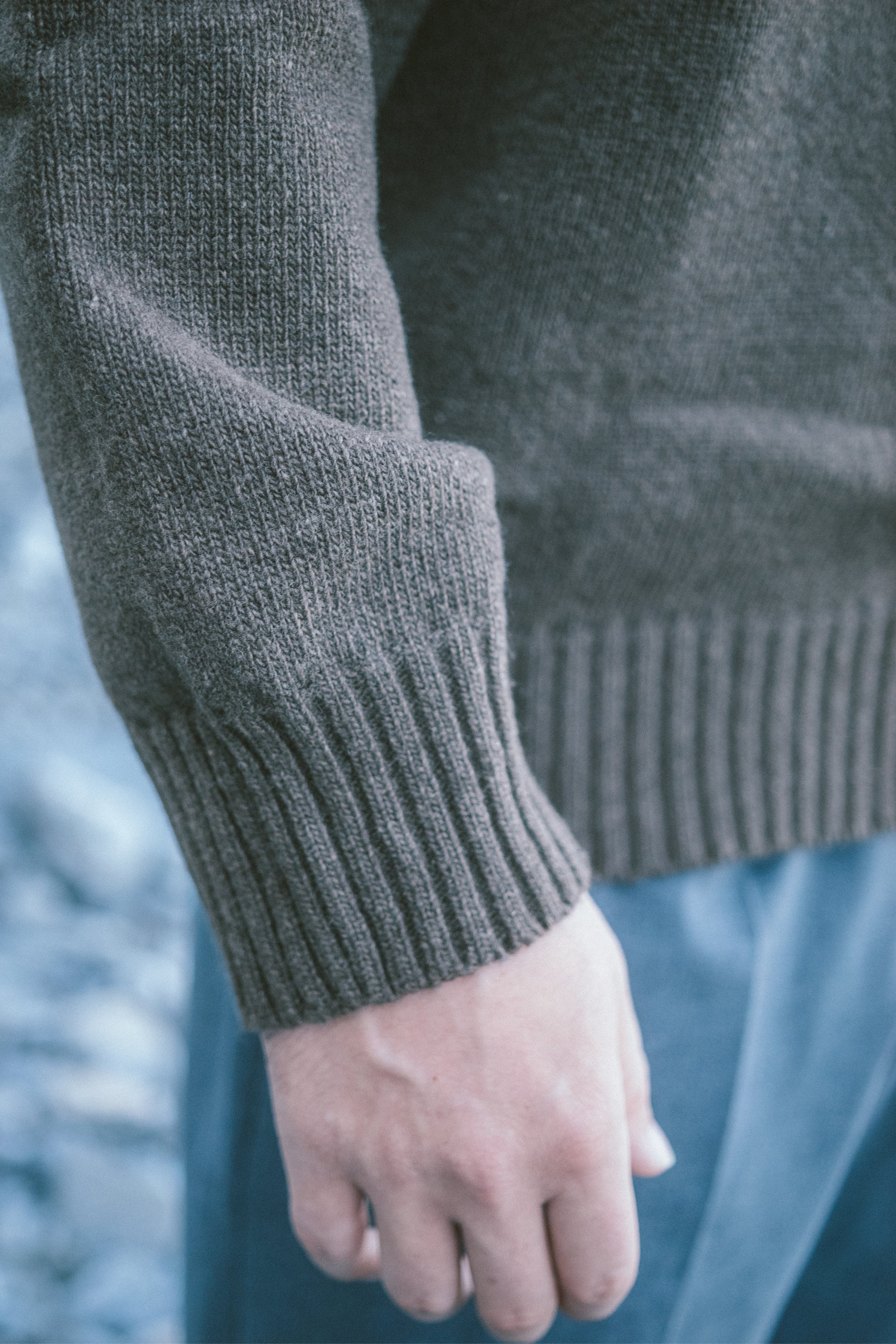 Strickpullover aus Wolle in Braun für von SALZWASSER