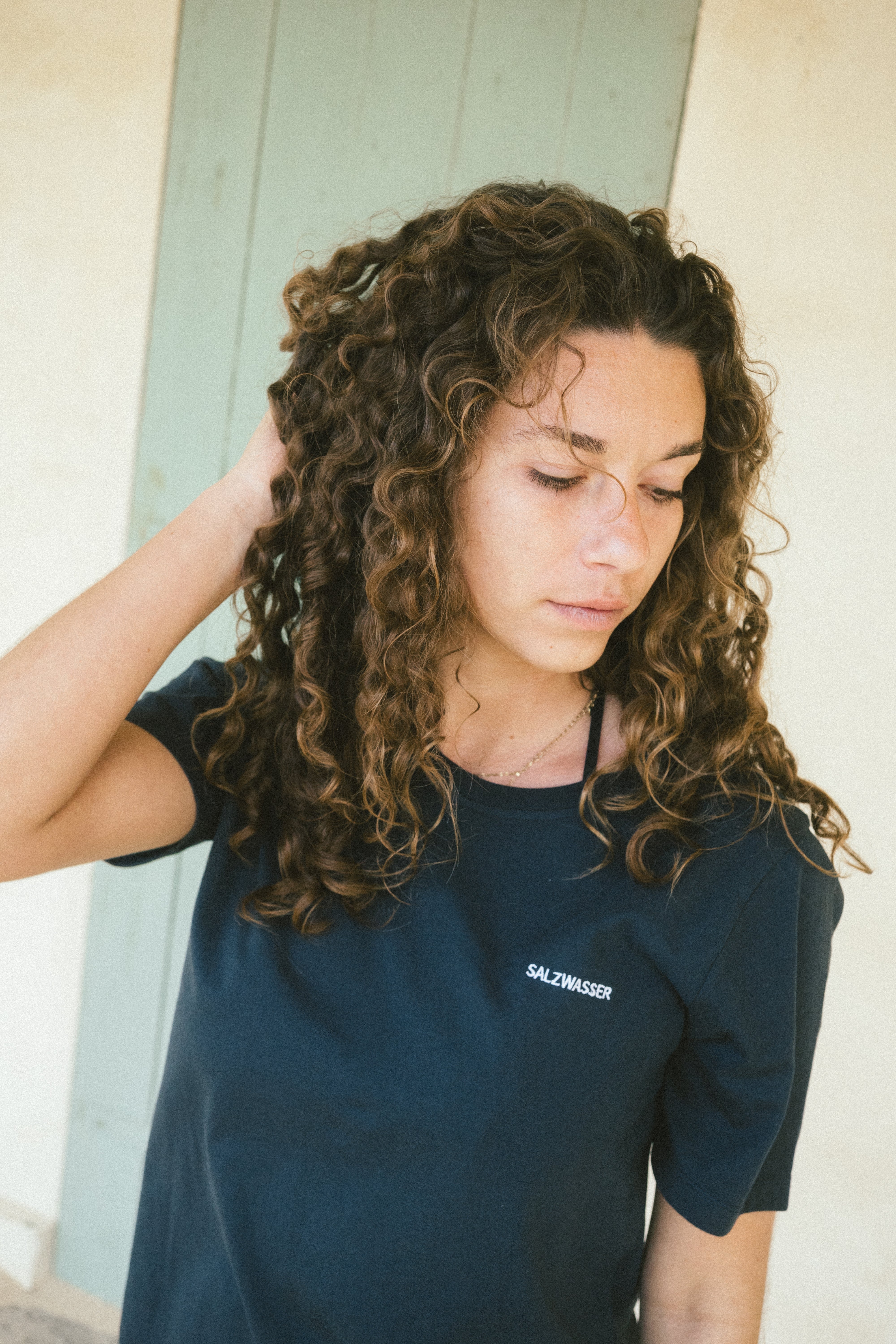 Damen T-Shirt in Dunkelblau aus nachhaltiger Bio Baumwolle