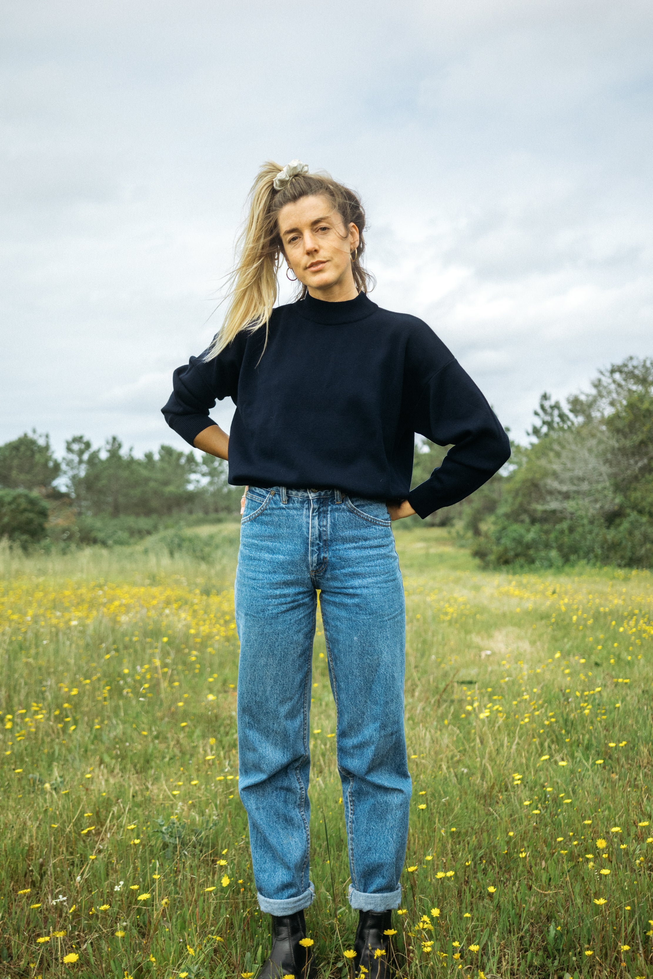 SALZWASSER Strickpullover aus 100 % Bio-Baumwolle