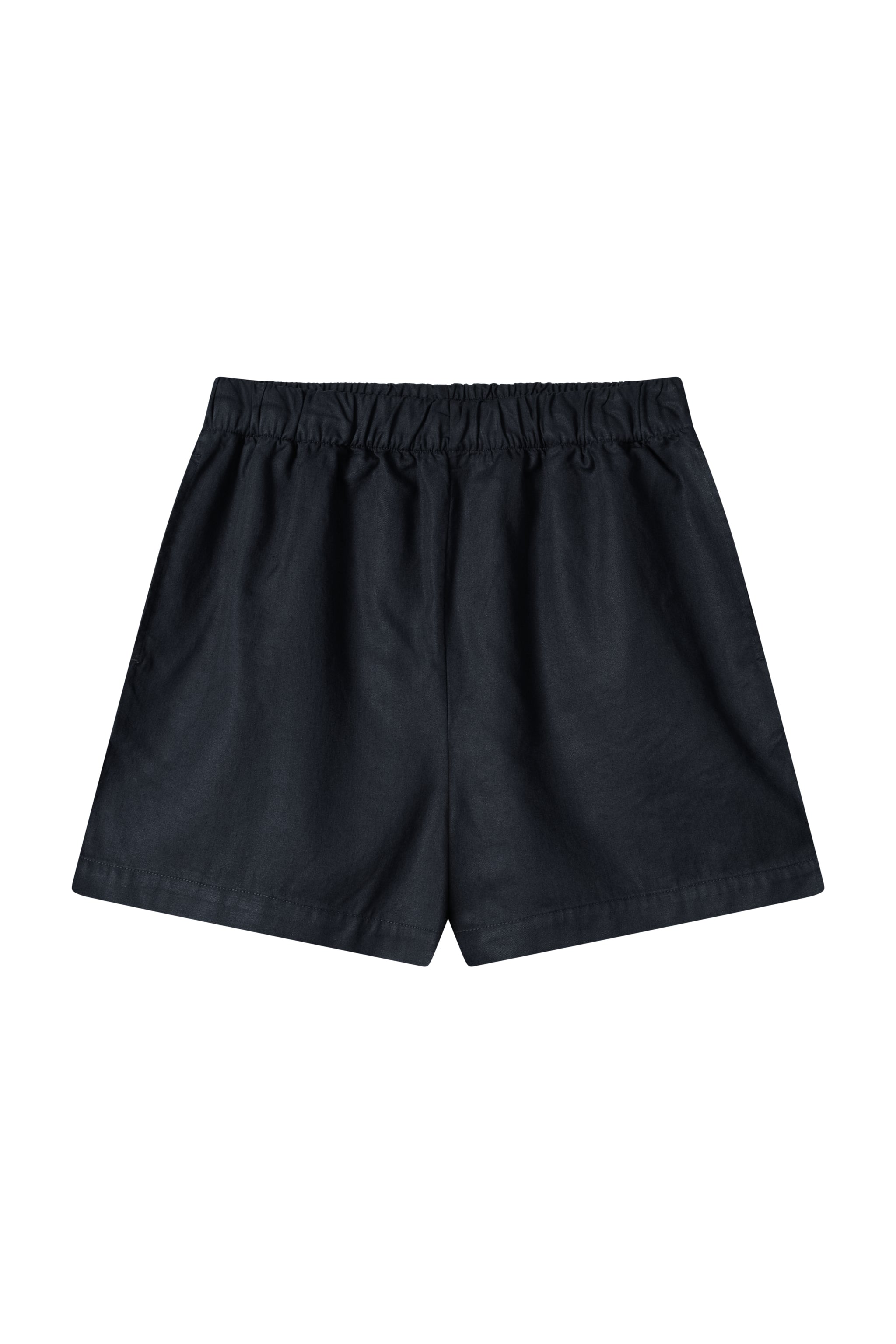 Kurze Hose Beachshorts für Damen in Dunkelblau aus Leinen