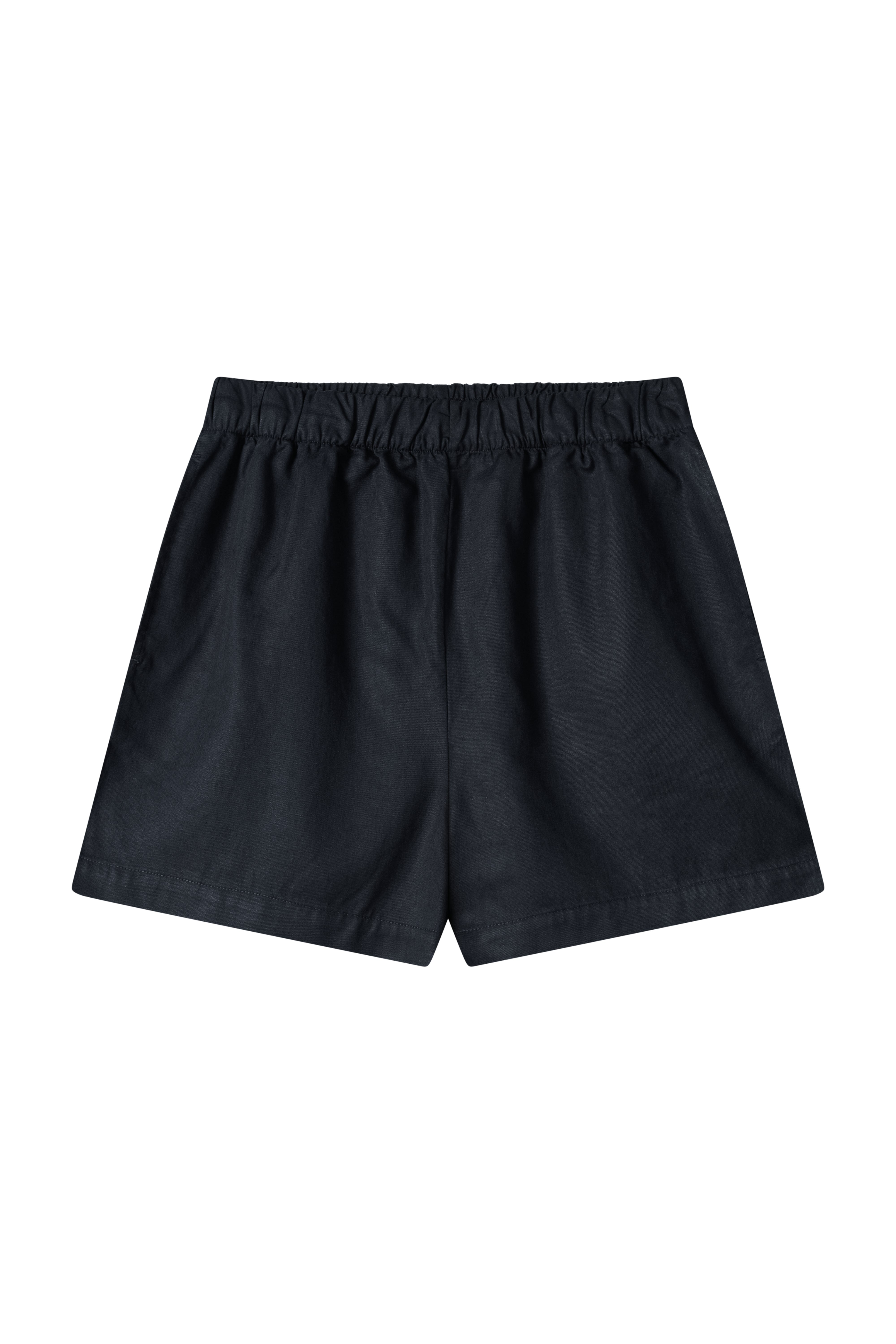 Kurze Hose Beachshorts für Damen in Dunkelblau aus Leinen