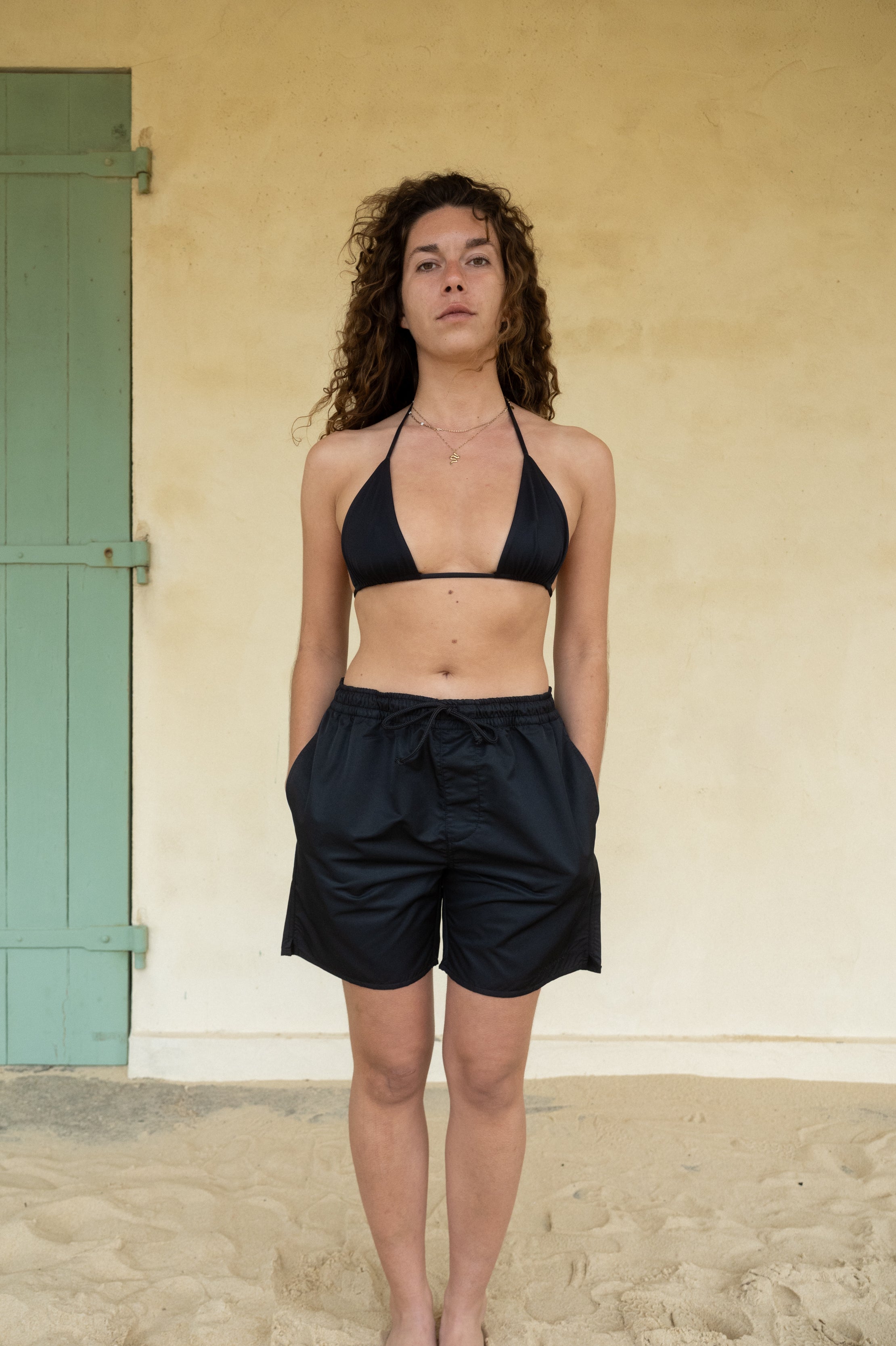 Unisex Swimshorts mit Seitentaschen in Schwarz nachhaltig aus Seaqual