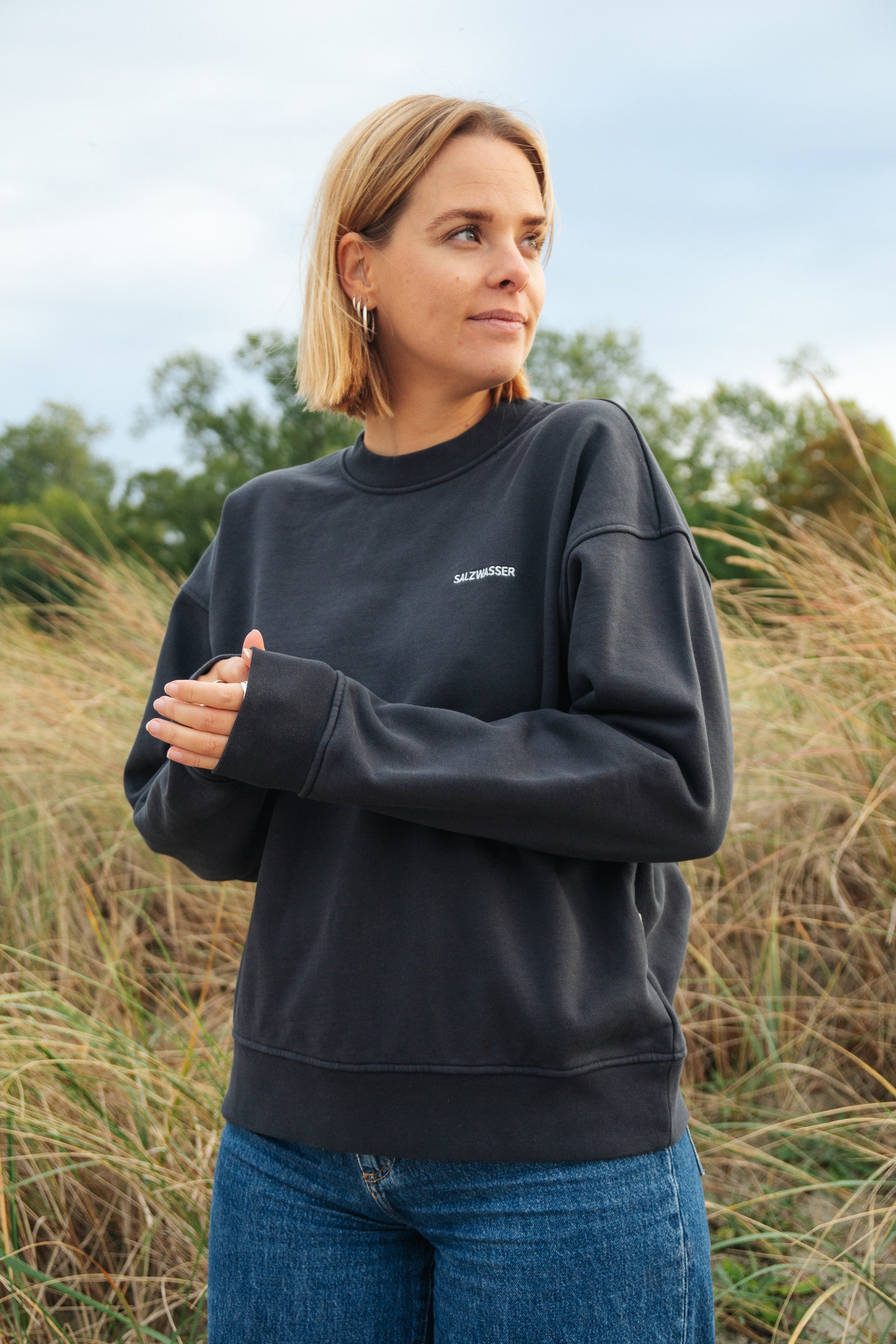 Damen Sweater in Dunkelblau von SALZWASSER