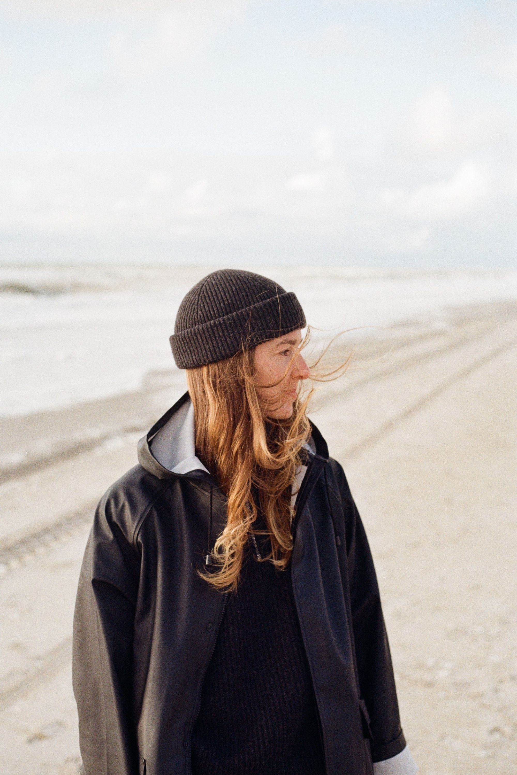 Dunkelgraue Mütze Seemann von SALZWASSER und GOTS-zertifiziert