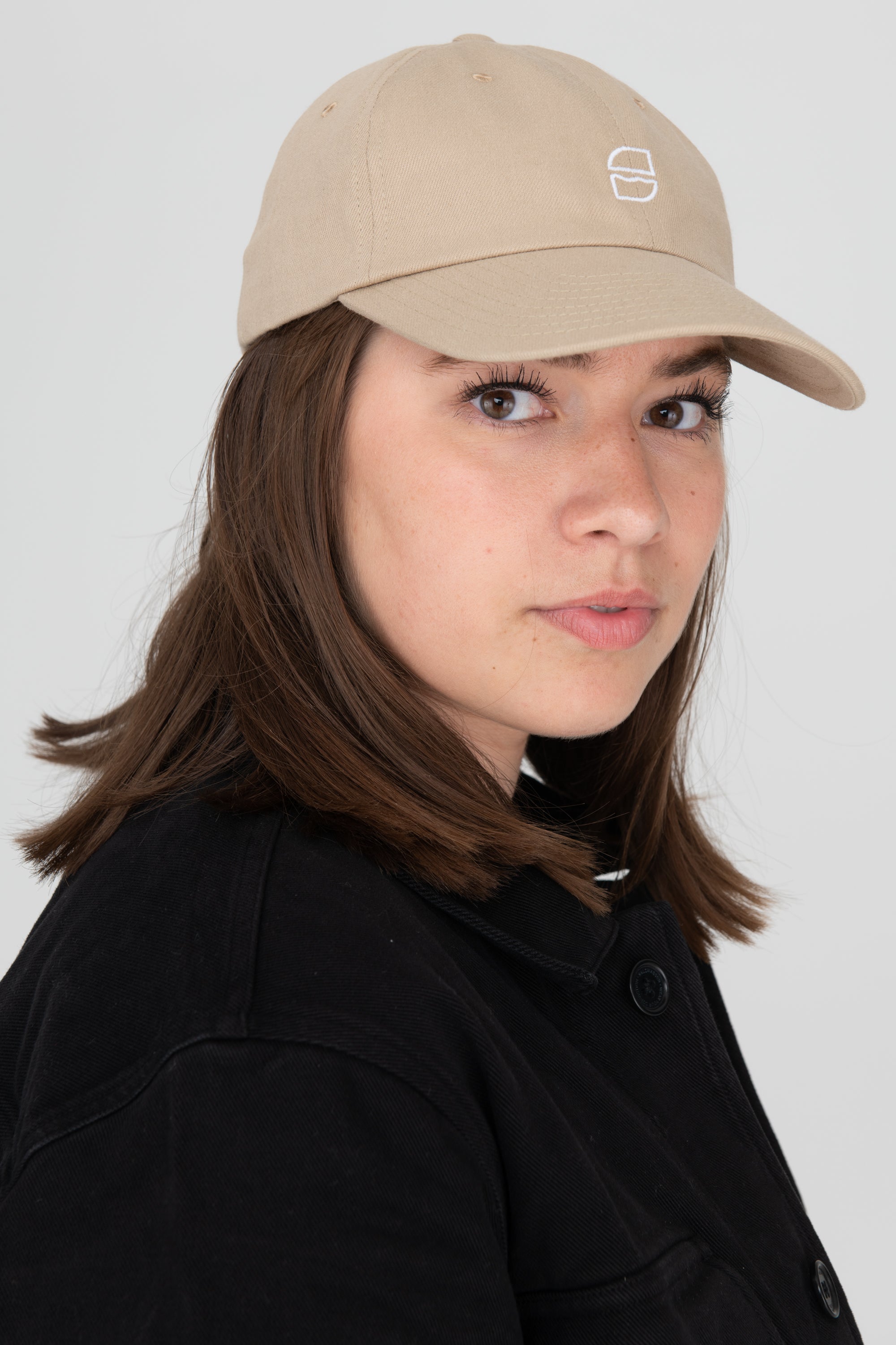 Fair produzierte SALZWASSER Cap in Sand aus Bio-Baumwolle _women