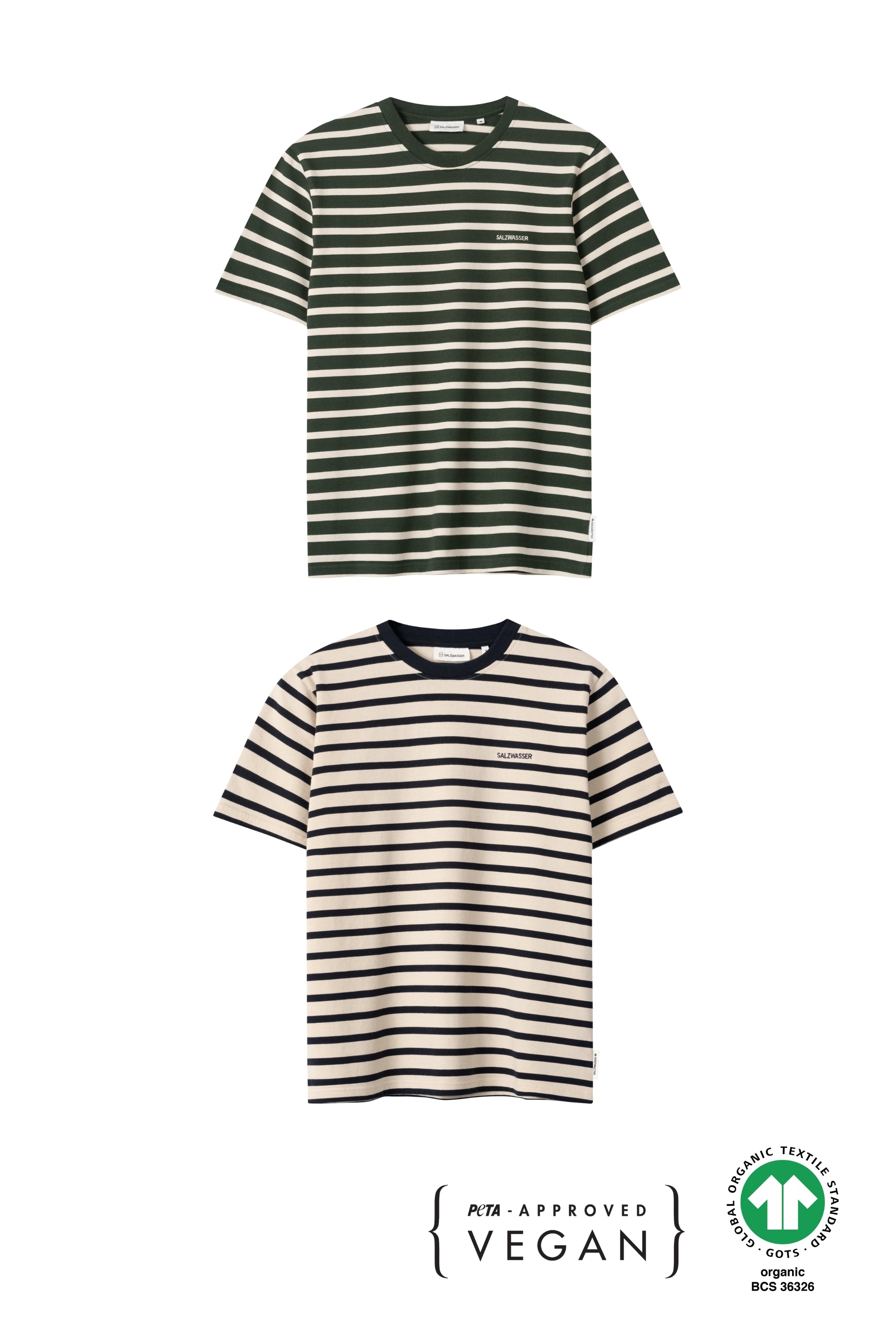 T-Shirt Jasper Navy & Olive-Striped