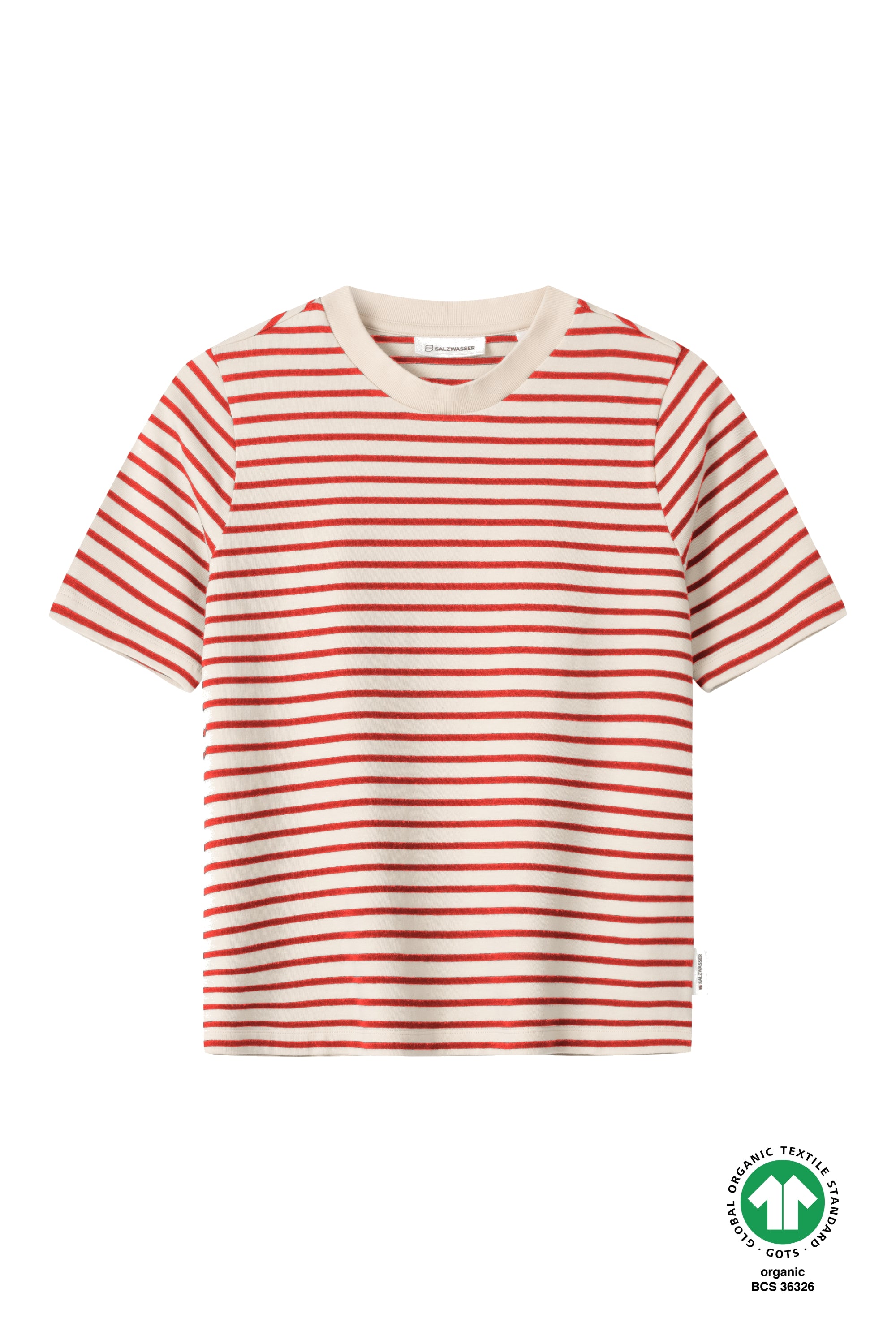 Rot gestreiftes Damen T-Shirt aus Portugal