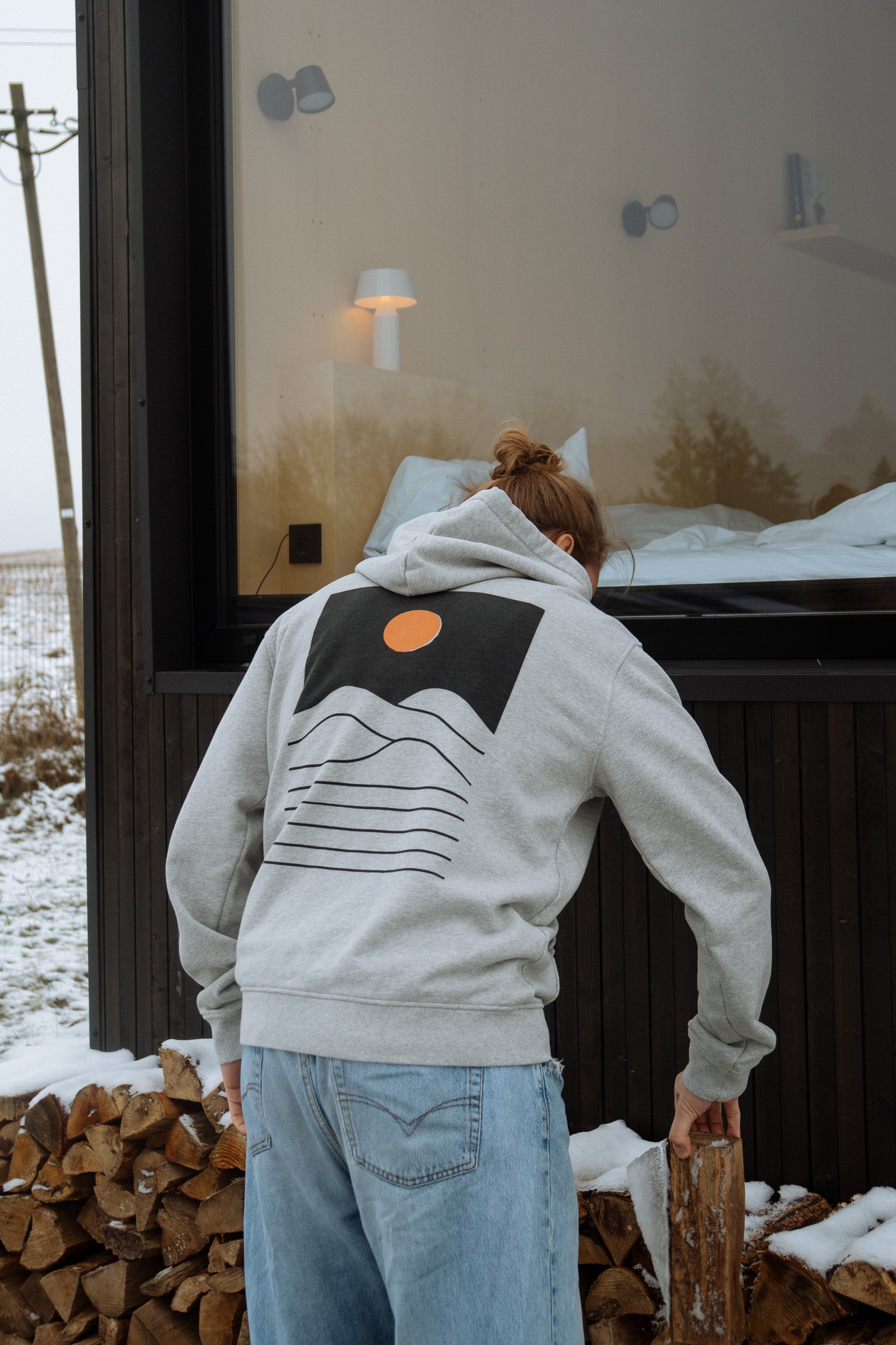 Backprint auf Unisex Hoodie von SALZWASSER