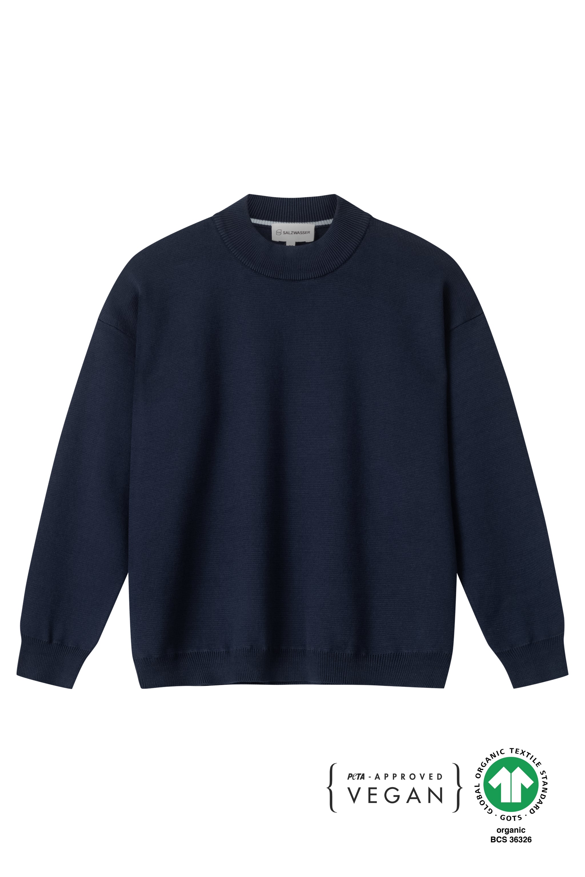 Navy Milano Strickpullover für Damen aus Bio-Baumwolle _women