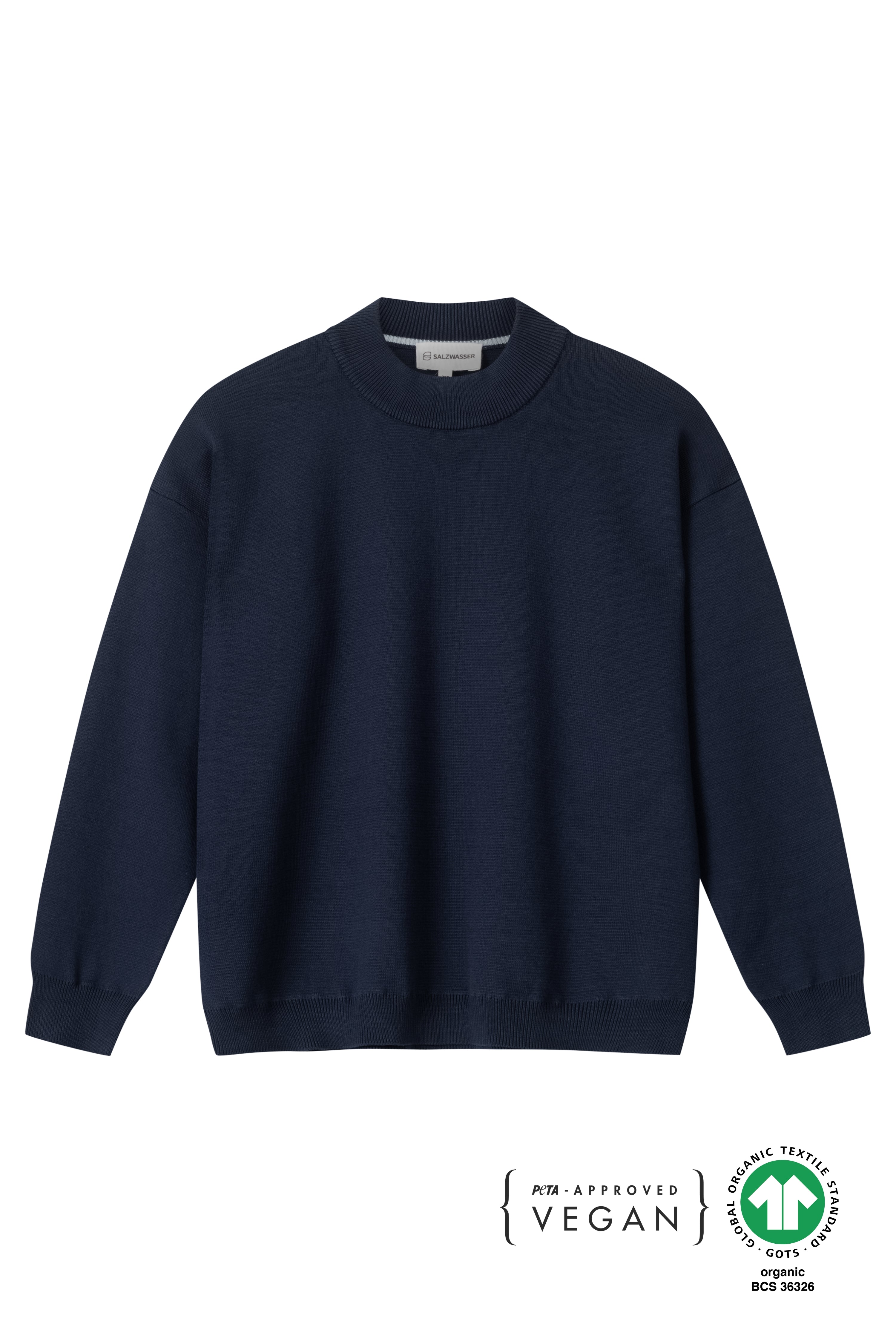 Navy Milano Strickpullover für Damen aus Bio-Baumwolle _women