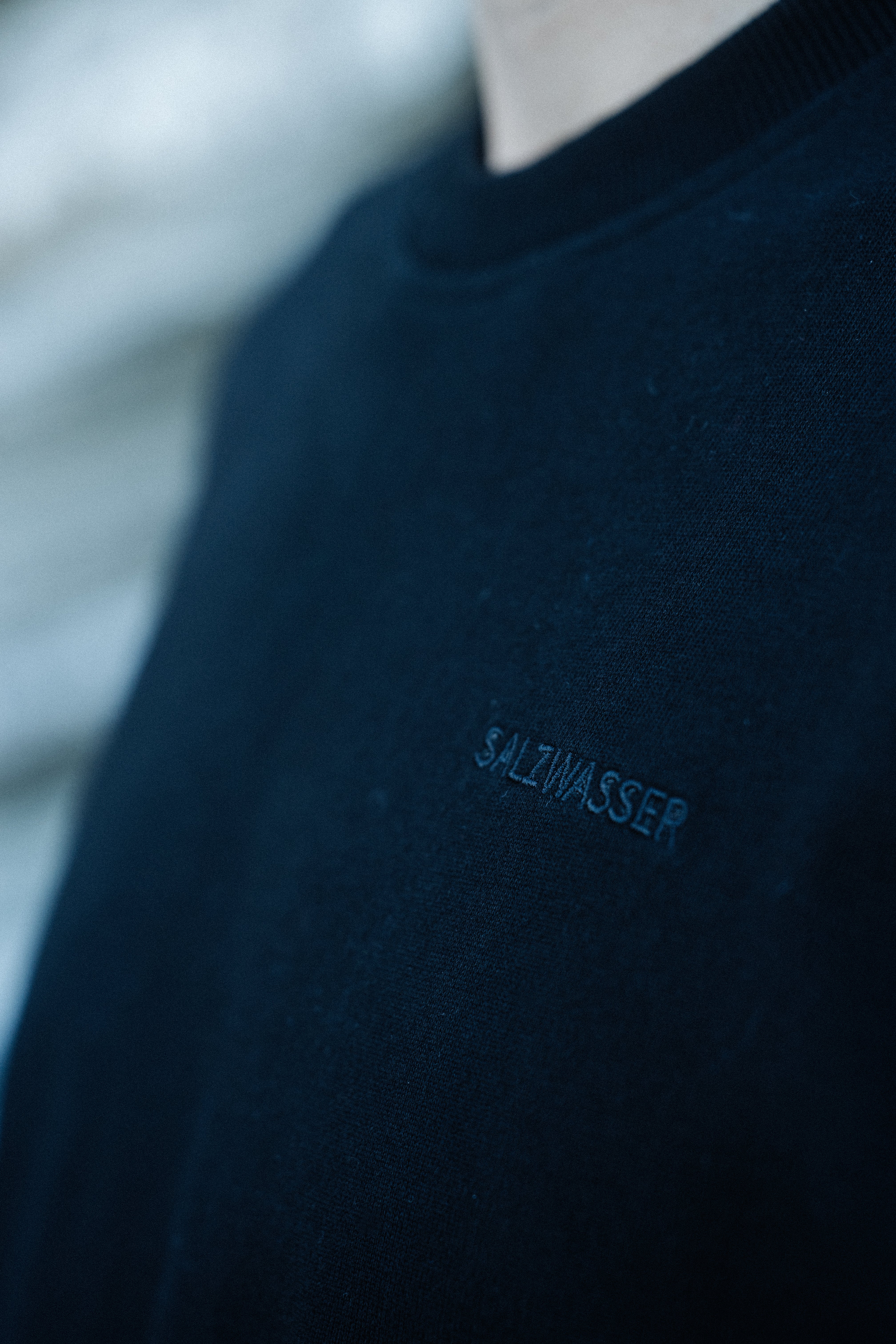 SALZWASSER T-Shirt in Schwarz aus Portugal