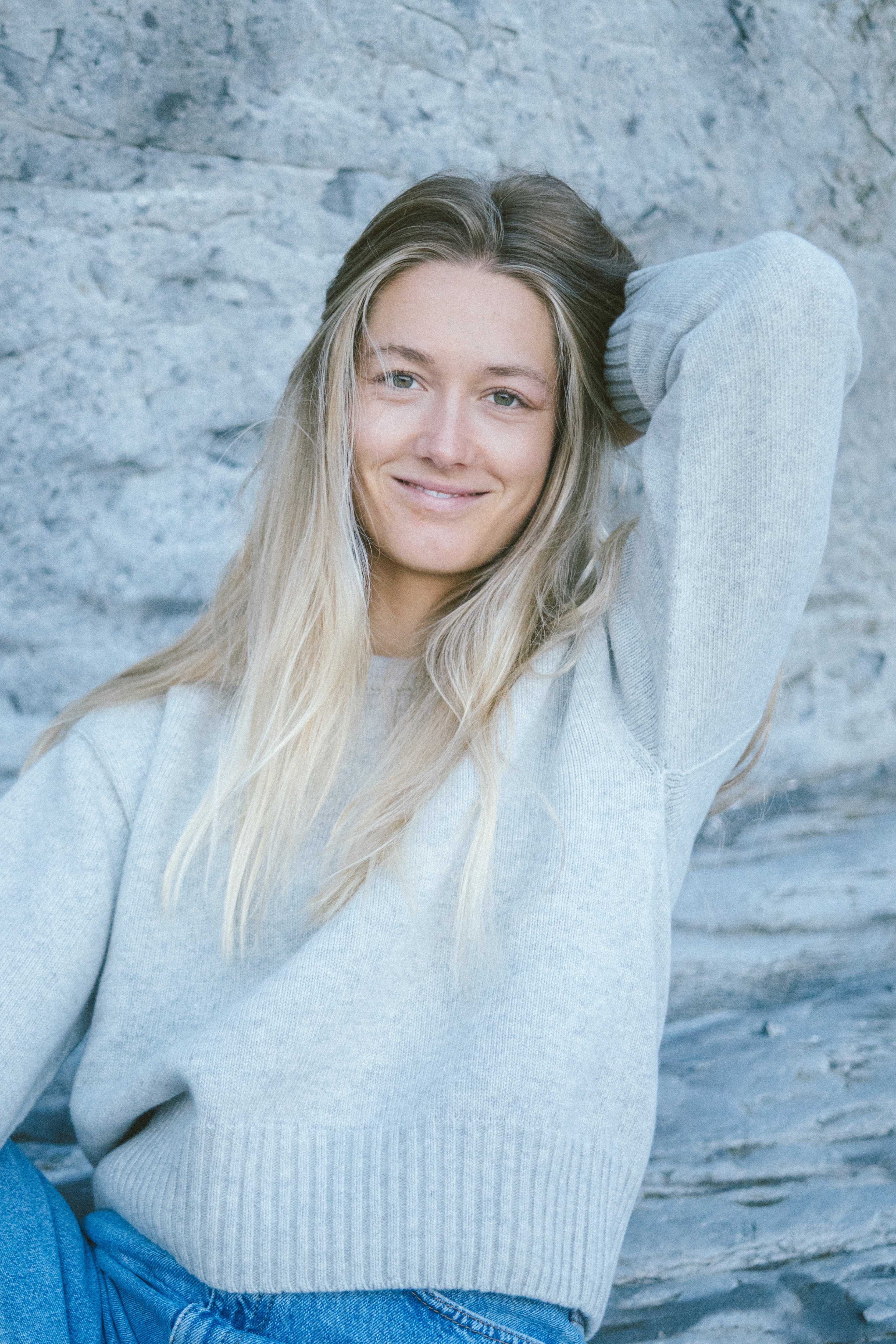 Bequemer warmer Damen Strickpullover aus Wolle von SALZWASSER