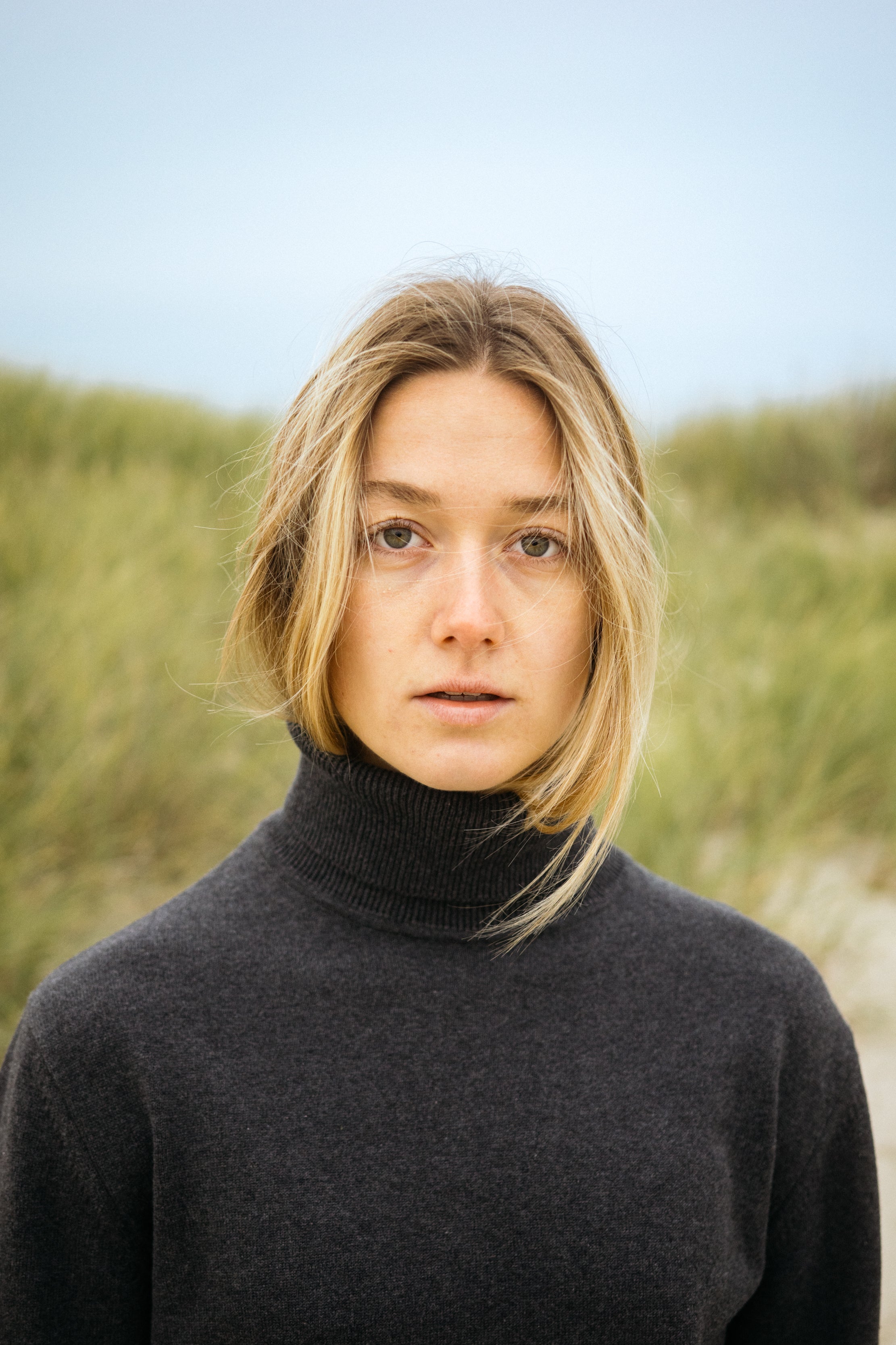 Damen Rollkragenpullover in Anthrazit in bester Qualität von SALZWASSER _women