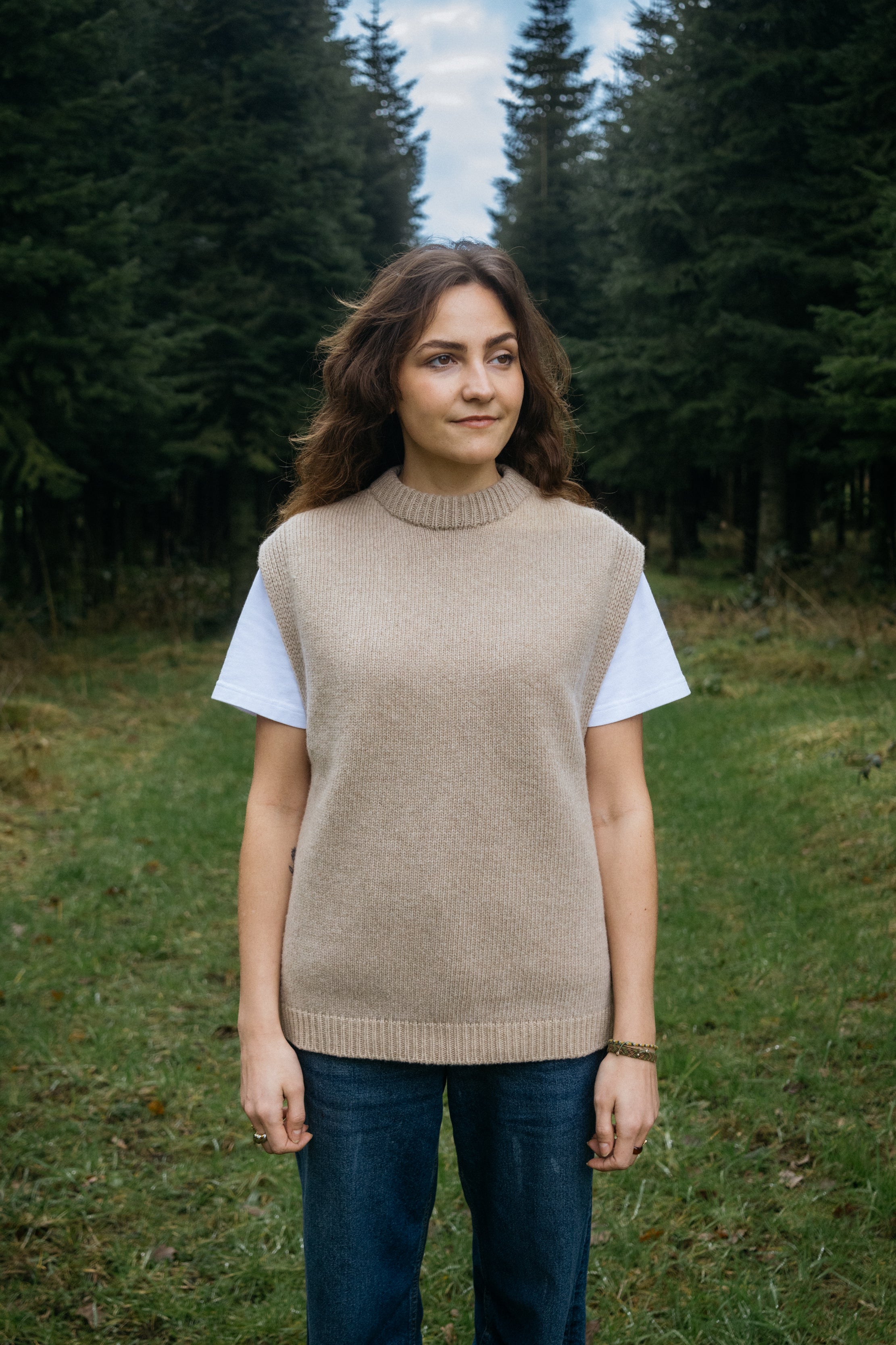 Woll-Pullunder Vesterbro Sand