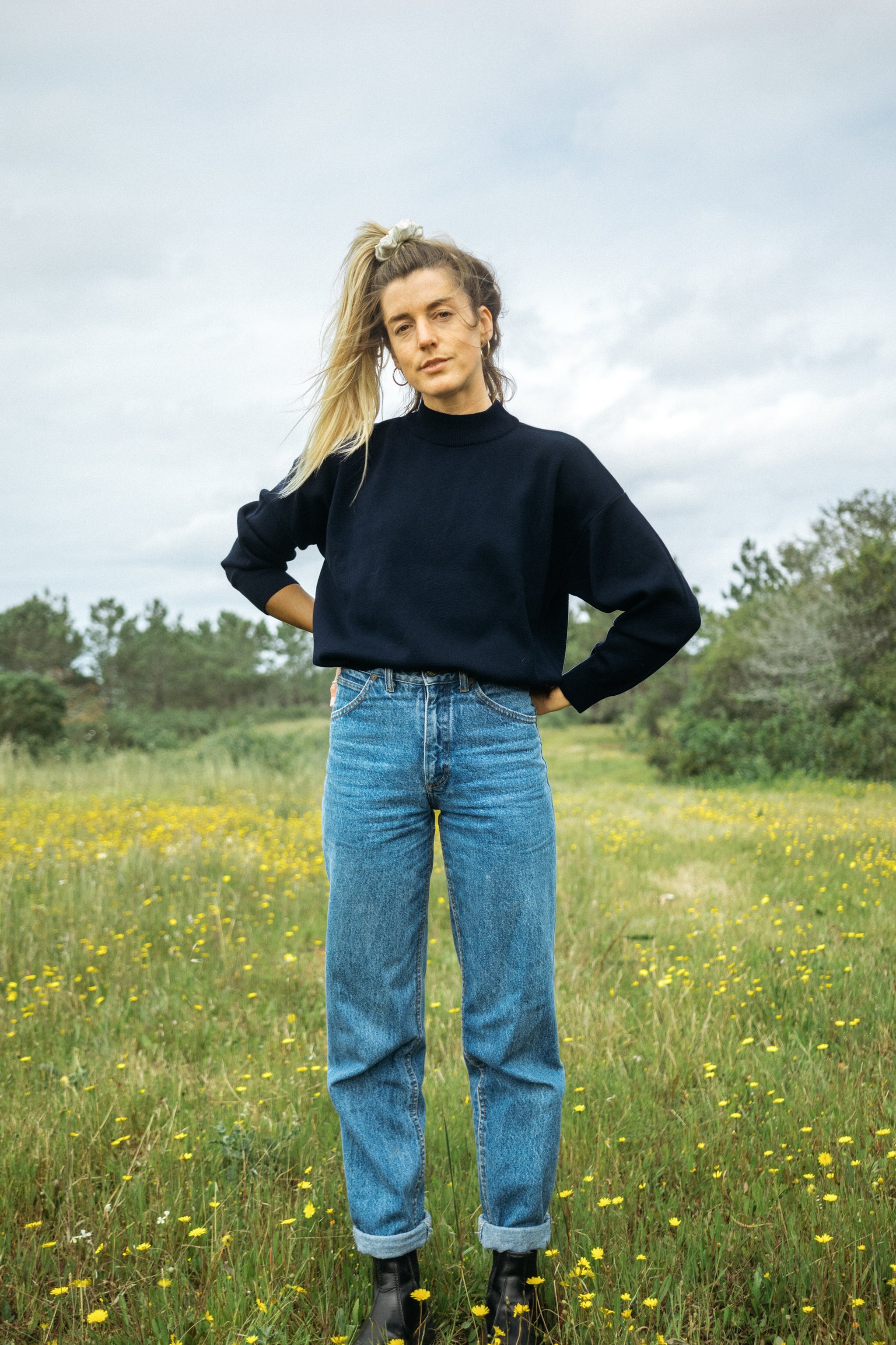 SALZWASSER Strickpullover aus 100 % Bio-Baumwolle