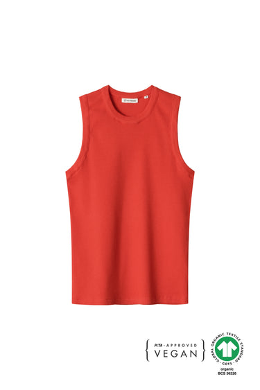 Damen Top eng anliegend in Rot in bequemer Qualität von SALZWASSER