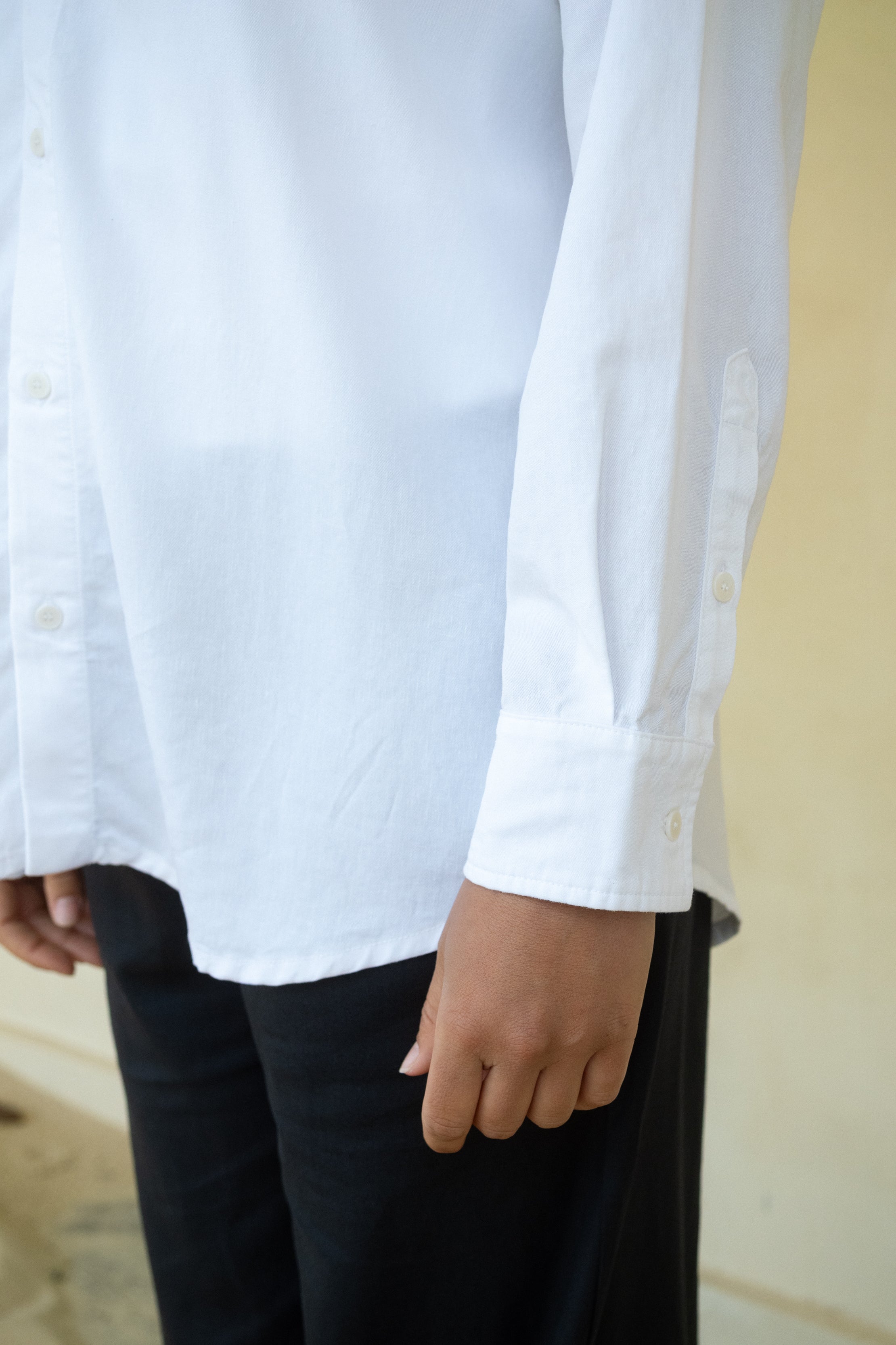 Weißes Damen Leinenhemd Langarm in bester Qualität hochwertig und nachhaltig