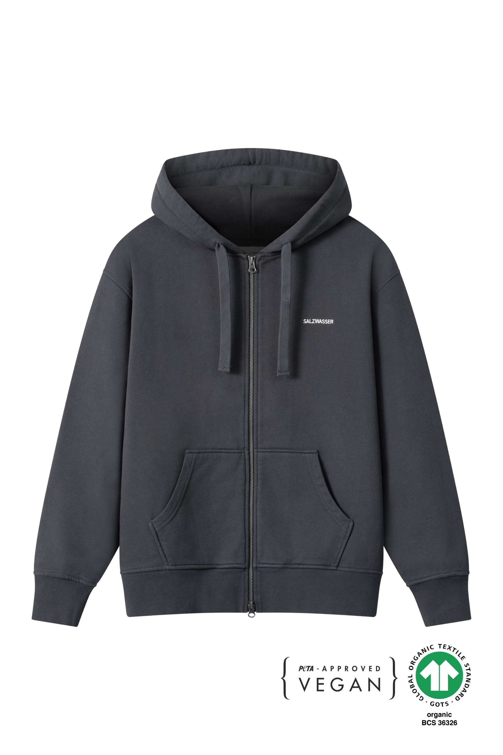 Dunkelblaue Sweatshirtjacke von SALZWASSER