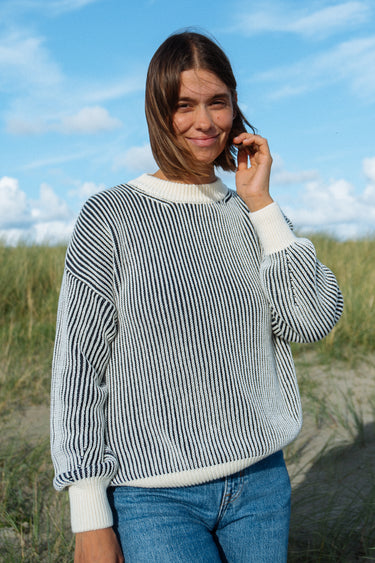 Hochwertiger Strickpullover aus 100 % Bio-Baumwolle