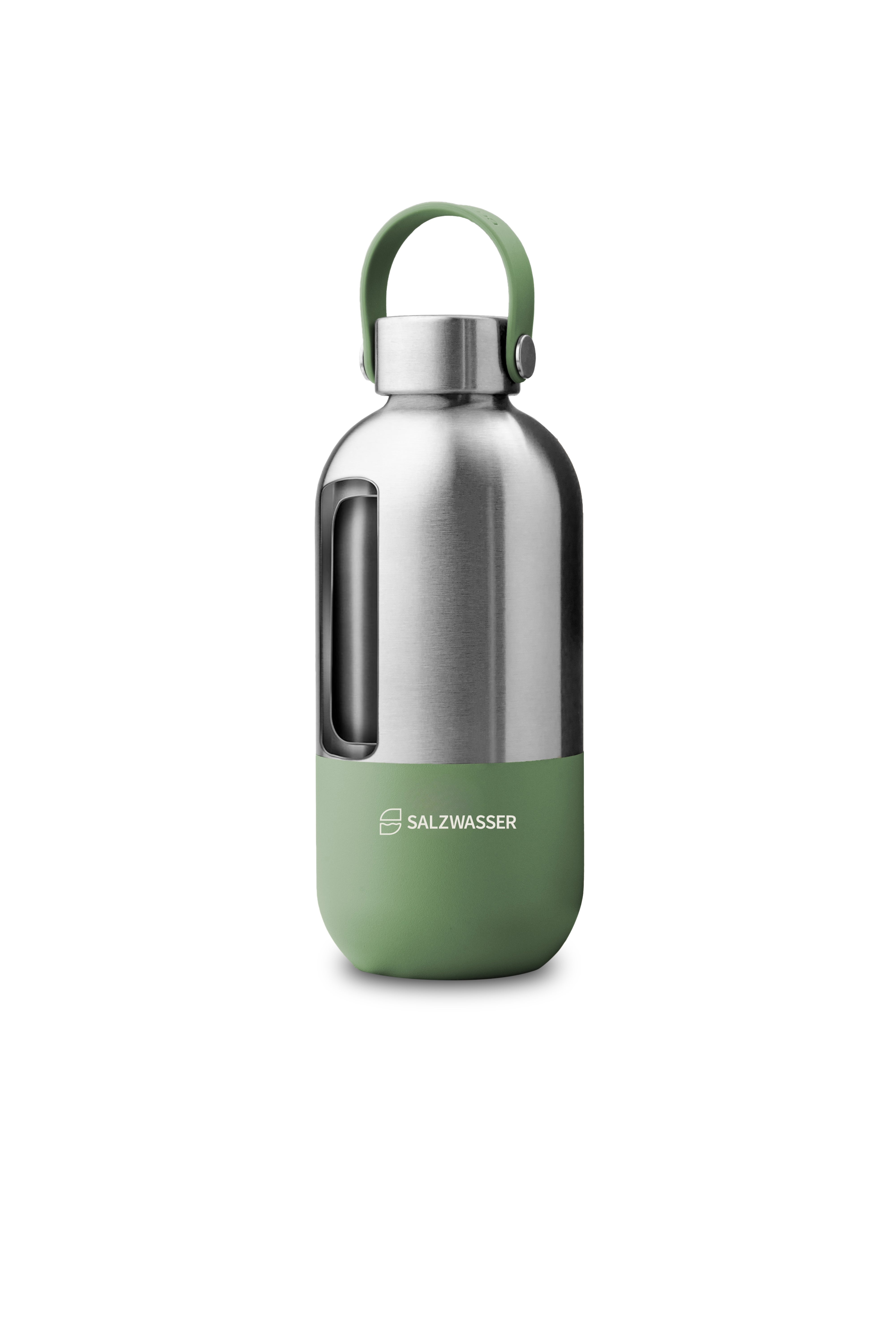 Isolierte Trinkflasche aus Edelstahl nachhaltig von SALZWASSER