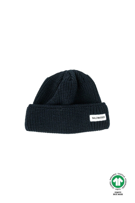 Nachhaltige SALZWASSER Mütze in Marine aus Merinowolle