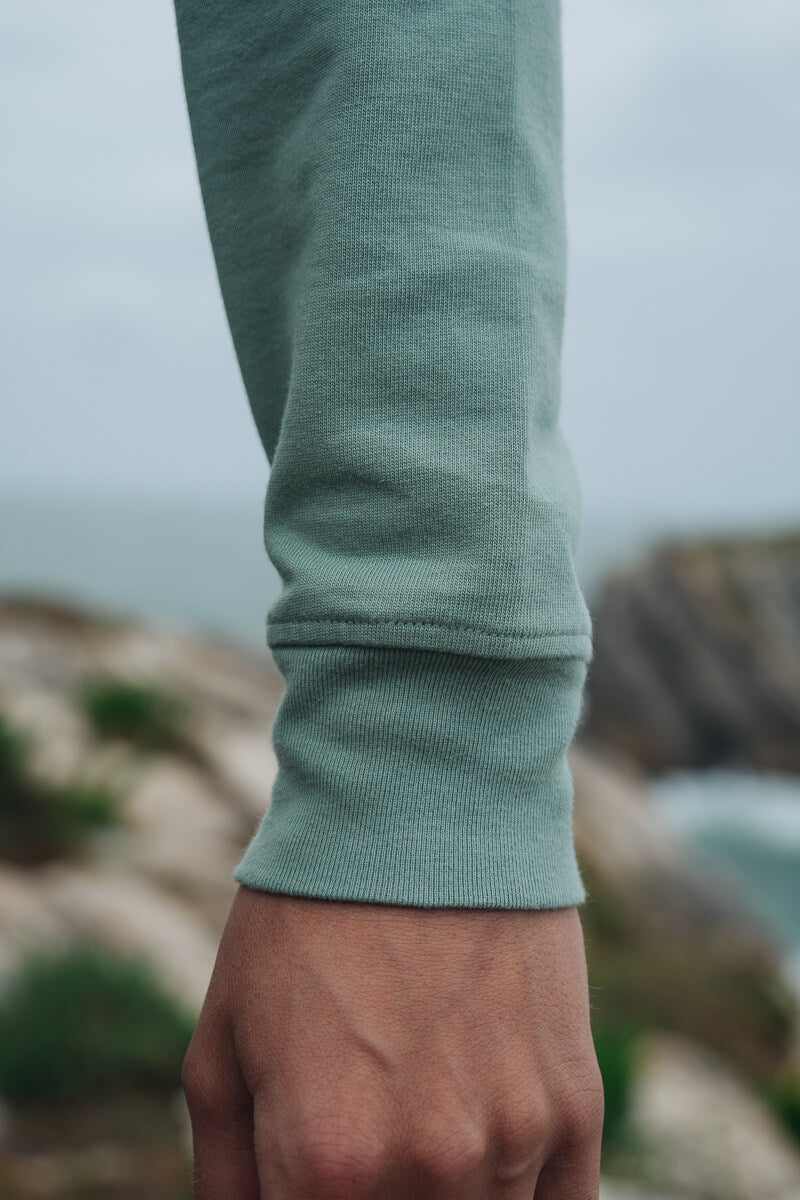 Longsleeve mit Ärmel mit Bündchen in salbeigrün