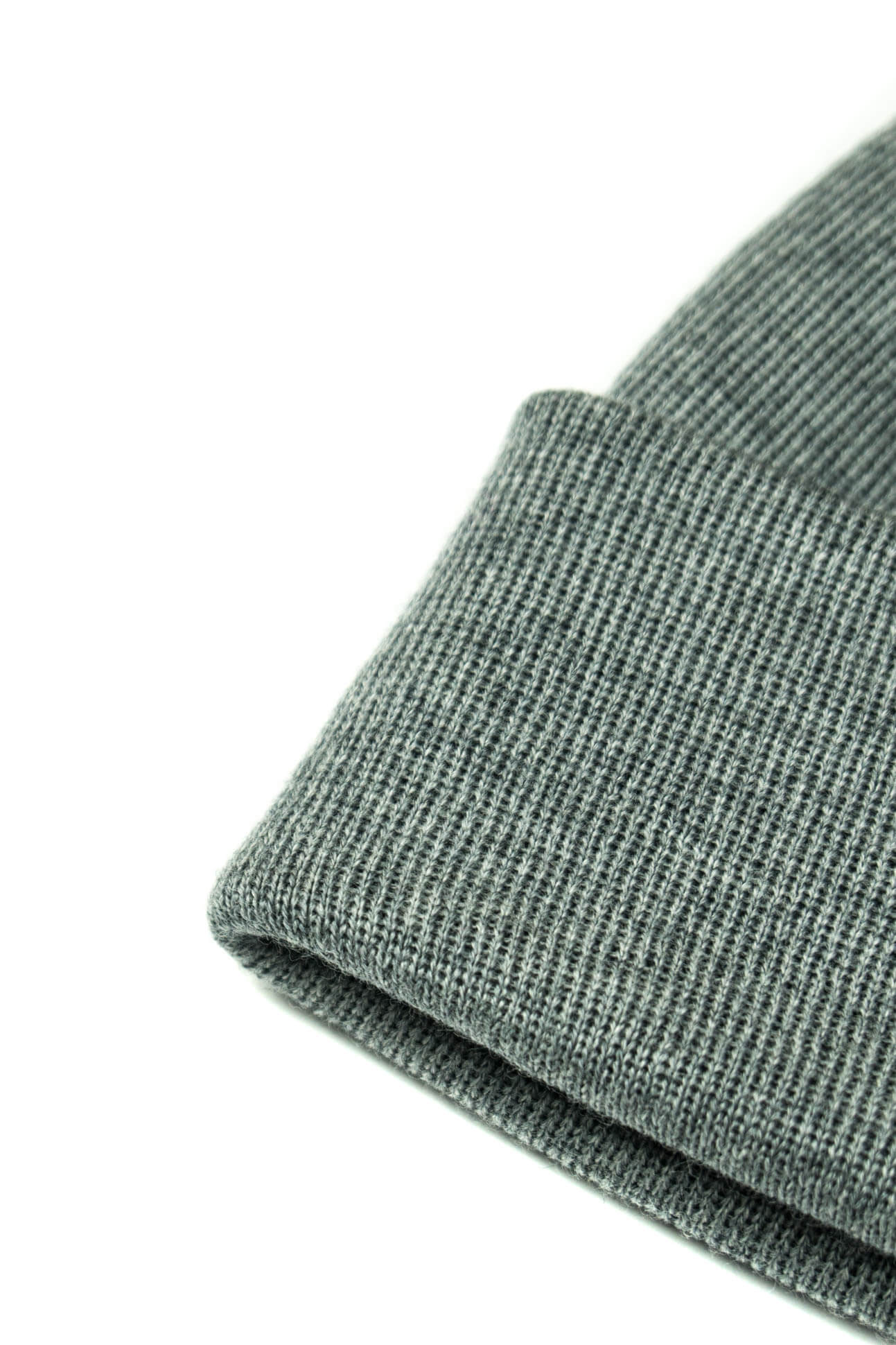 Nachhaltige graue Mütze aus Merinowolle